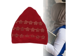 Turbante Musulmán Suave Y Brillante, Con Buena Elasticidad, Ligero Para Uso Diario Y Adecuado Para Servicios Religiosos. Color Granate.