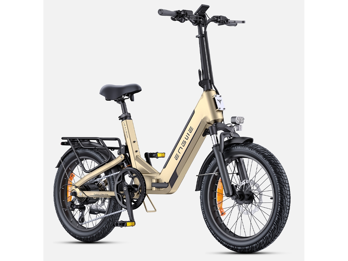 Bicicleta Elétrica Compacta Engwe L20 3.0 Boost Com Pneus Largos De 20 Polegadas E Motor De 250w, Equipada Com Bateria De 48v E 13,5ah.