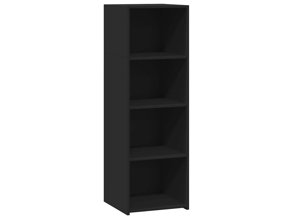 Maison Exclusive - Aparador Alto Madera De Ingeniería Negro 40x41x124 Cm
