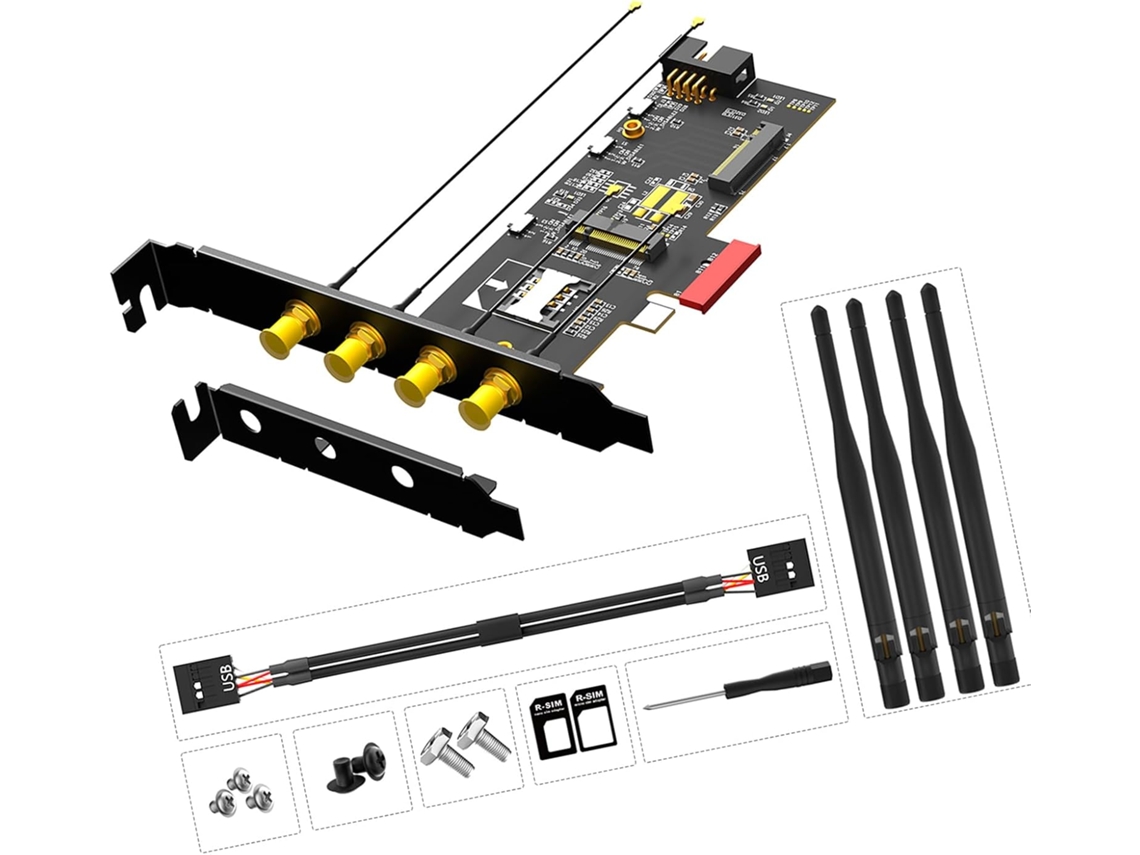 Ranura Para Tarjeta Wifi Pcie 1x Compatible Con Integración