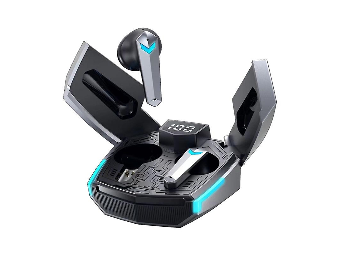 Auriculares Bluetooth True Wireless  Gaming Deportes Correr Gris