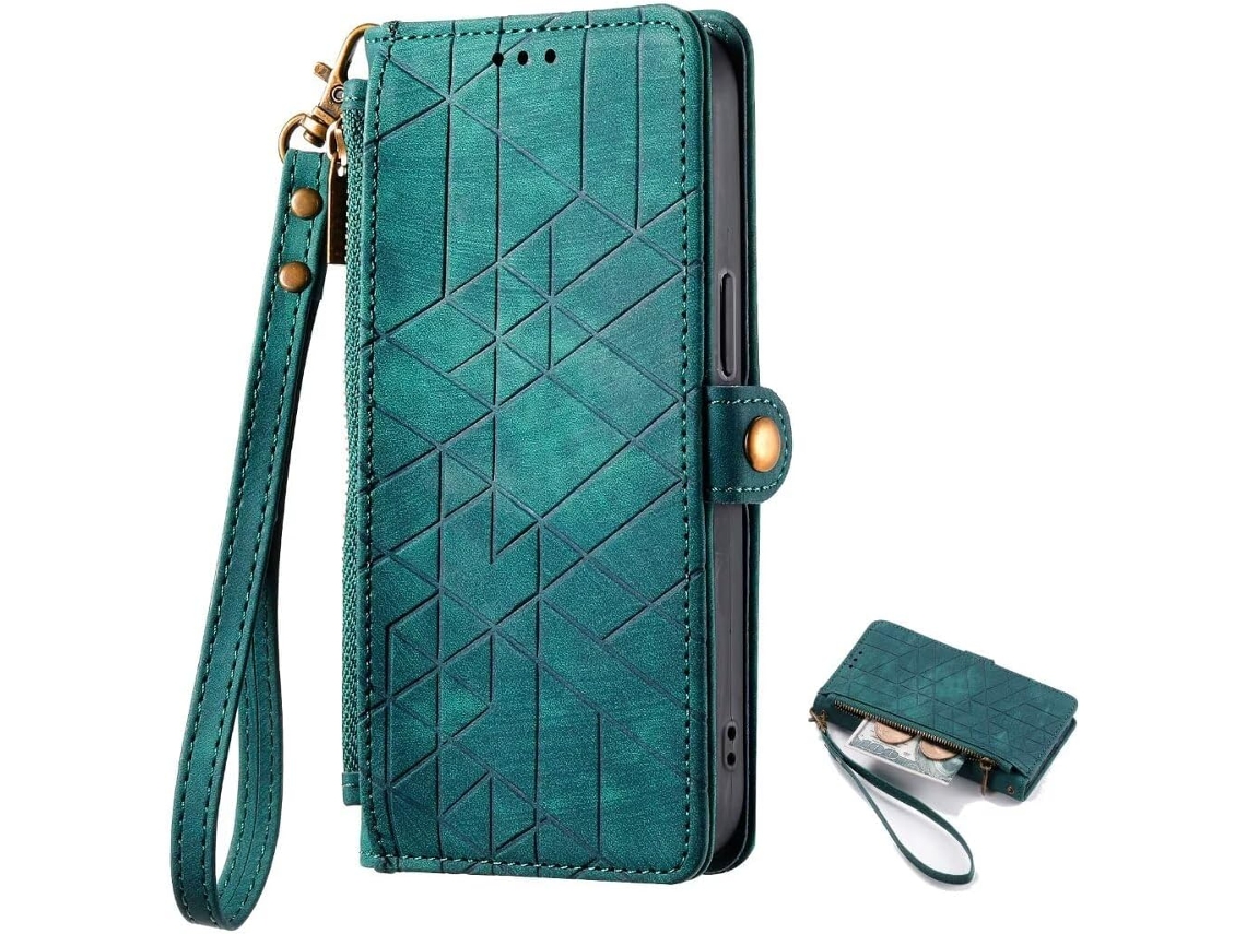 Funda Para Sharp Aquos Wish5, Cartera De Pu Con Estampado Geométrico, Resistente A Los Golpes, Con Tapa Abatible.