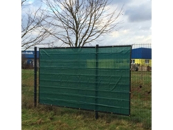 Valla de construcción de 1,76 x 3,41 m, verde, HDPE reforzada y fácil de instalar para protección y privacidad. Klasebo