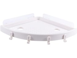Estante Triangular De Pared Para Baño Con Ventosas Y Almacenamiento De Pp Sin Residuos.