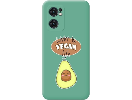 Carcasa para Oppo Find X5 Lite 5G TUMUNDOSMARTPHONE Silicona Líquida Dibujos Verde