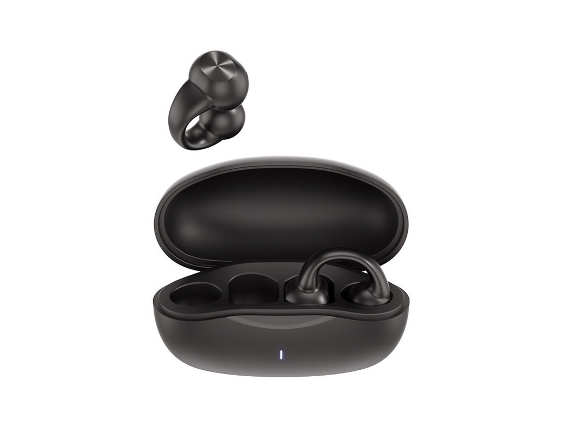 YEMAESRE Clip de oreja inalámbrico Conducción ósea Auriculares abiertos Bluetooth Línea de aire Sonido óseo