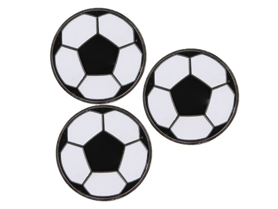 Juego De 3 Monedas Para Entrenamiento Y Herramienta Portátil Para Árbitros De Fútbol Con Estuche De Plástico.