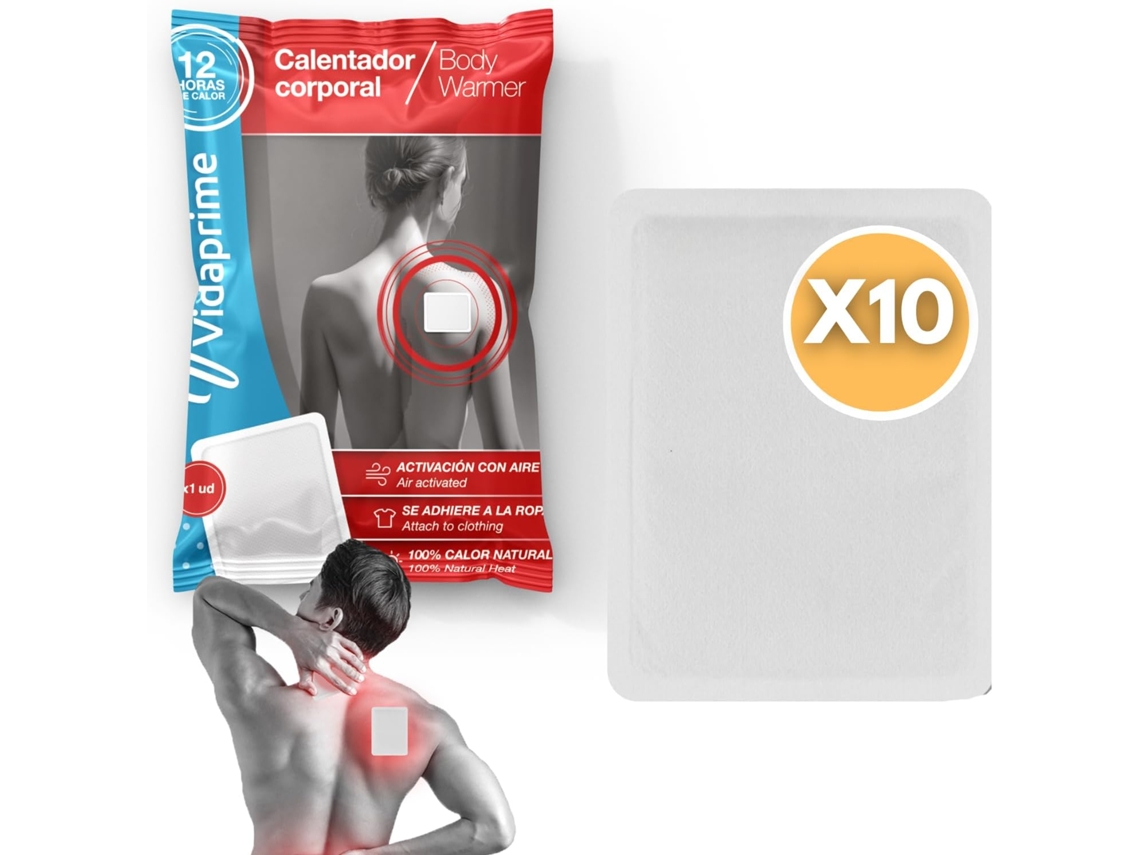 Parches de Calor Espalda Cuello y Hombros Pack x10 Uds ORTOPRIME