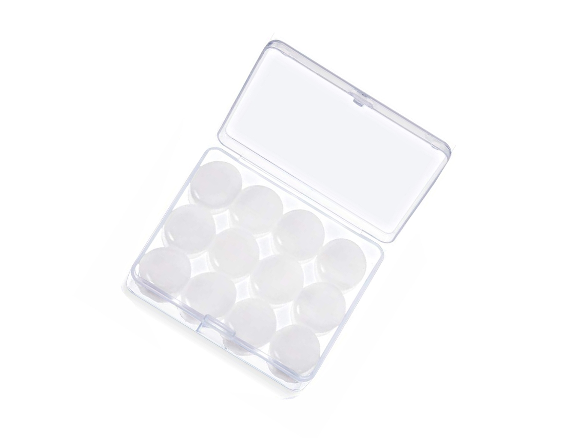 12pcs Tapones De Oreja De Silicona Antiruidos Impermeables Reutilizables Para Dormir