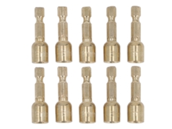 10 Piezas Adaptador De Broca Hexagonal Magnético 1/4in, Portabrocas Extensible De 8mm Para Taladro