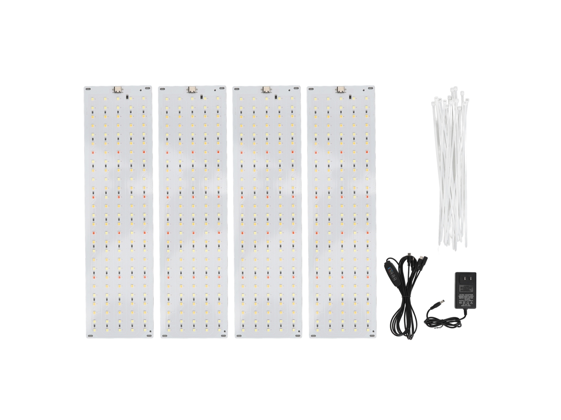 Lámpara Led De 35 W Para Cultivo De Plantas, Espectro Completo, Temporizador De 3, 9 O 12 Horas, Panel Ultrafino Para Montaje Bajo Armario, 100-240 V, Enchufe Estadounidense.