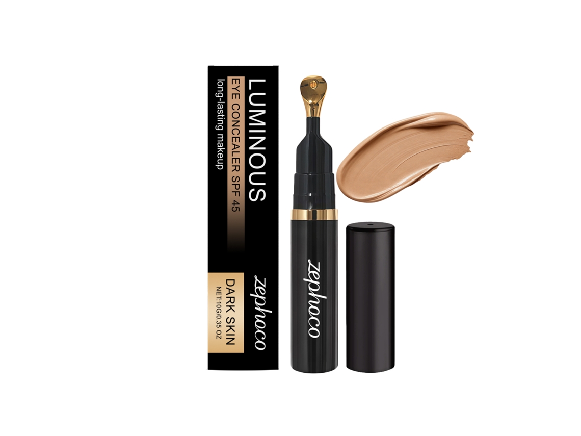 Base correctora para ojos con detección de luz y tono de piel oscuro