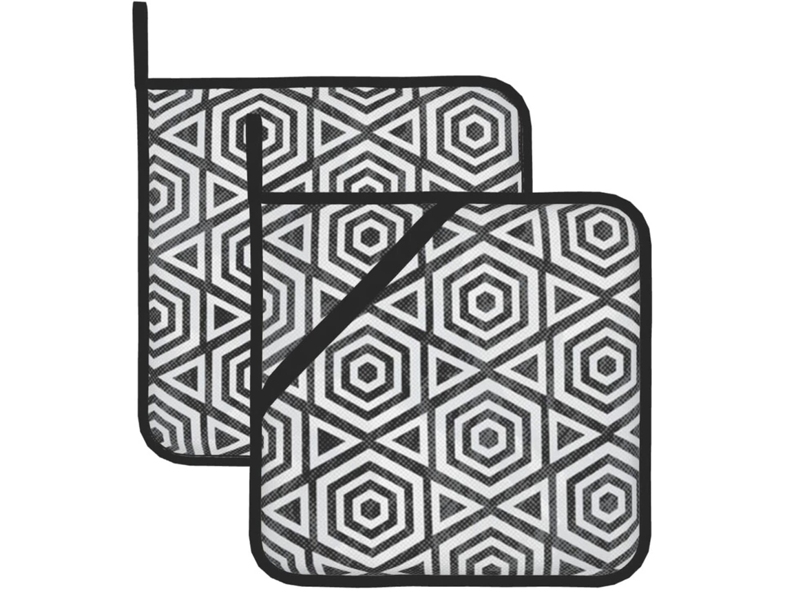 Especificaciones: Juego De 2 Agarraderas, Una Con Bolsillo Y Otra Sin Él. Dimensiones: