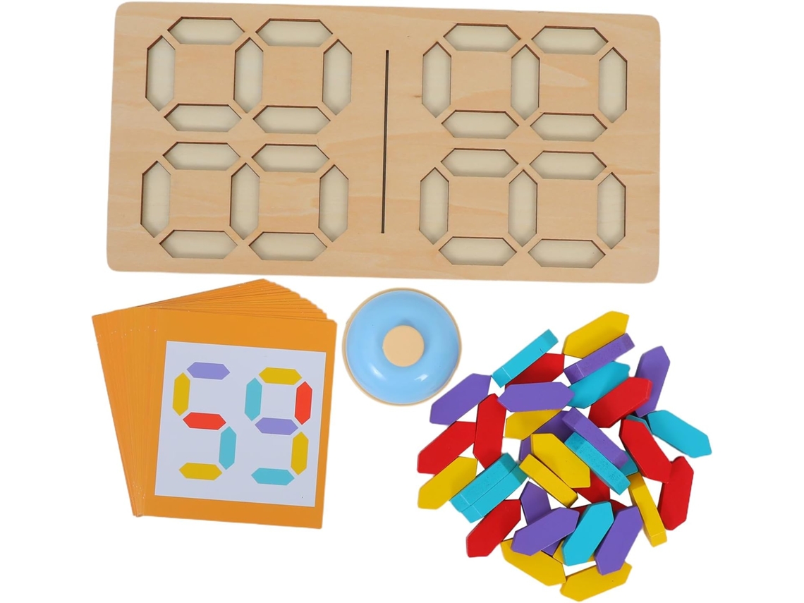 1 Juego De Rompecabezas Montessori Para El Aprendizaje De Los Números En Niños - Tablero De Juego