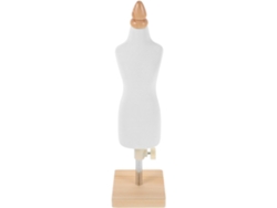 Maniquí De Niño Y Niña, Ajustable A 1/4 De Tamaño, Sobre Soporte De Madera.