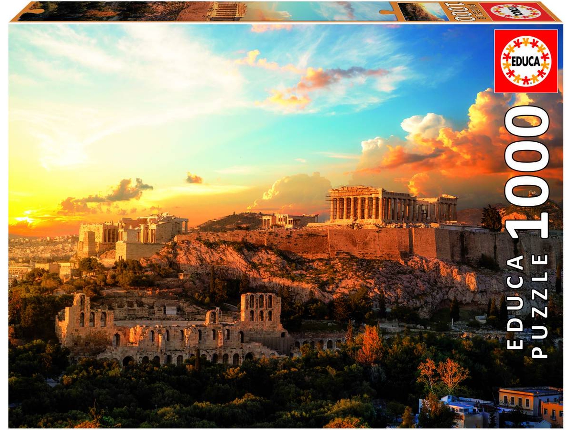 Puzzle EDUCA 1000 Acrópolis de Atenas (Edad Mínima: 12 Años - 1000 Piezas)