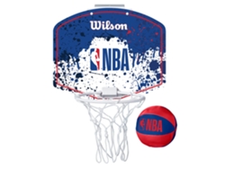 WILSON NBA Team Mini Hoop WTBA1302NBABL, unisexo, tableros de baloncesto (negro - One size EU)