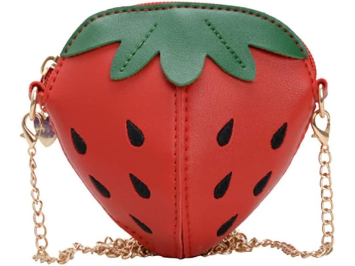 Porta-moedas Feminino - Carteira Divertida Com Estampa De Morango Para Meninas