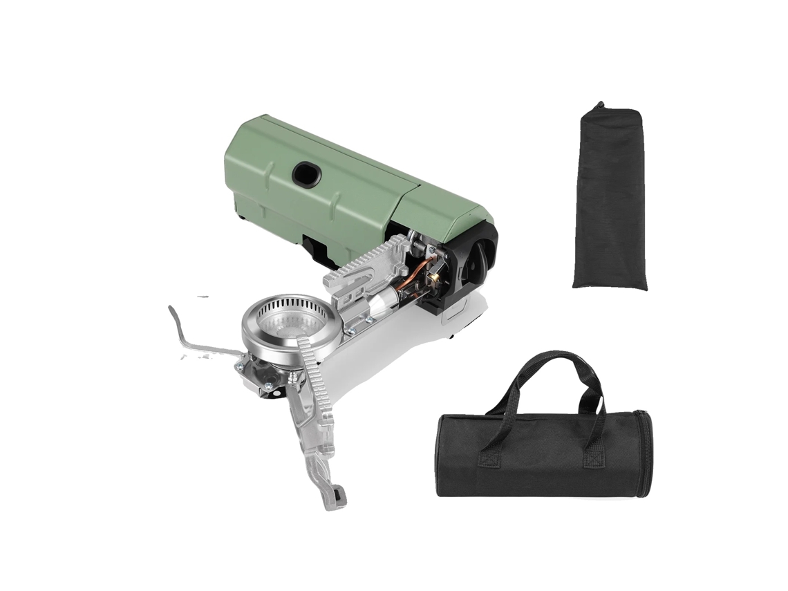 Estufa de gas para camping, control de llama ajustable, diseño portátil, OEM ecológico