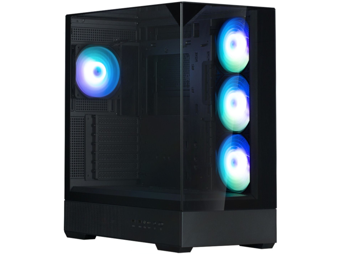 Caja semitorre ATX Zalman P40 Prism Plus sin fuente de alimentación, color negro
