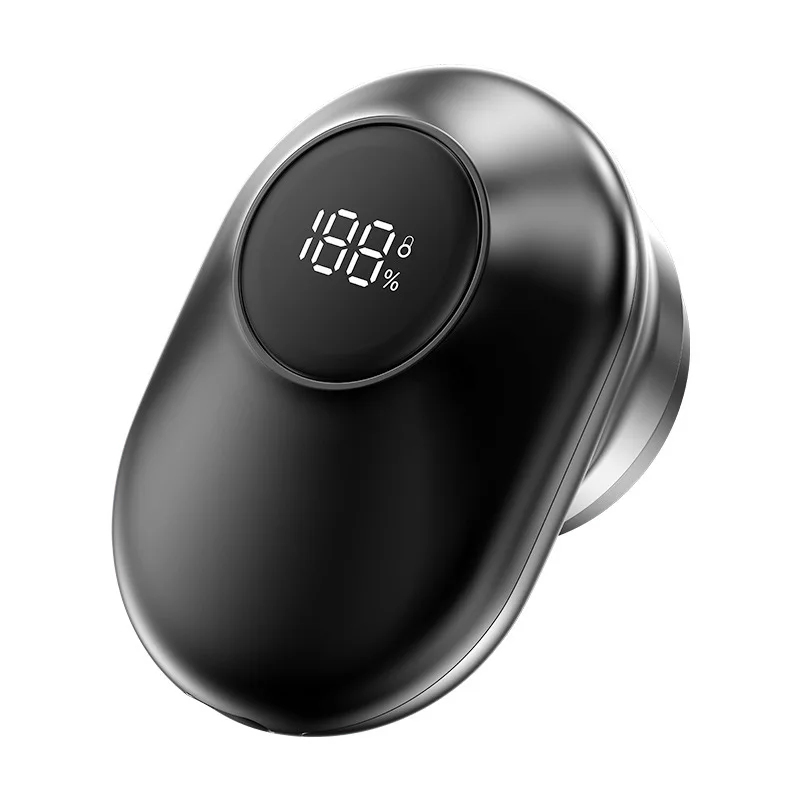 (d01 Negra) Afeitadora Eléctrica, Mini Afeitadora Eléctrica Con Pantalla Lcd, Portátil, Interfaz Usb