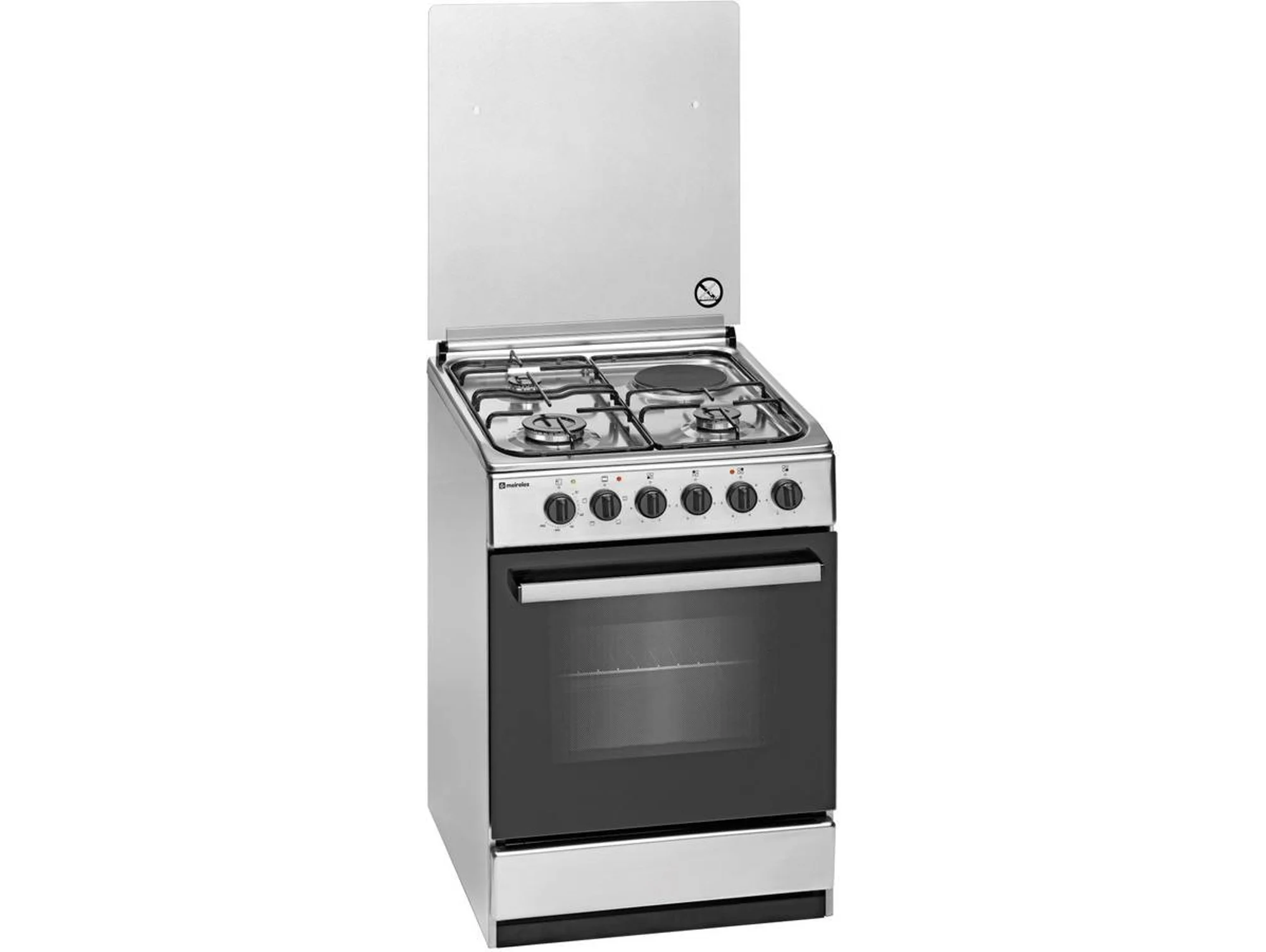 Cocina MEIRELES E 542X 50 (59 L - Eléctrico y Gas Butano-Propano - Inox)