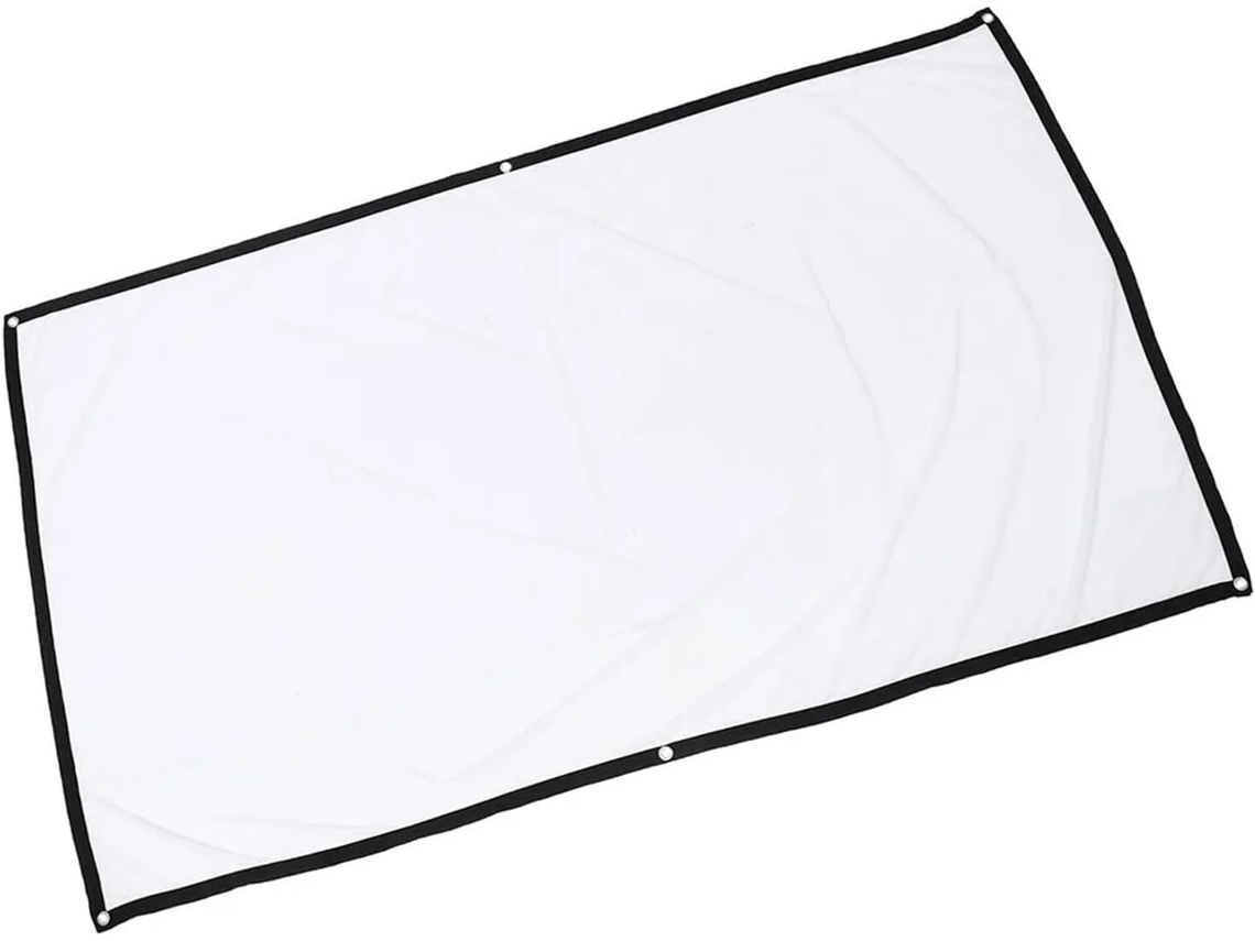Pantalla De Proyección Plegable Portátil De Poliéster, Textura Suave Y Duradera, Para