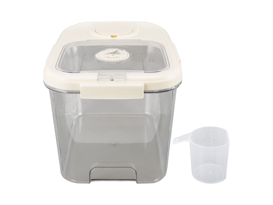 Caja hermética para almacenar arroz y alimentos secos