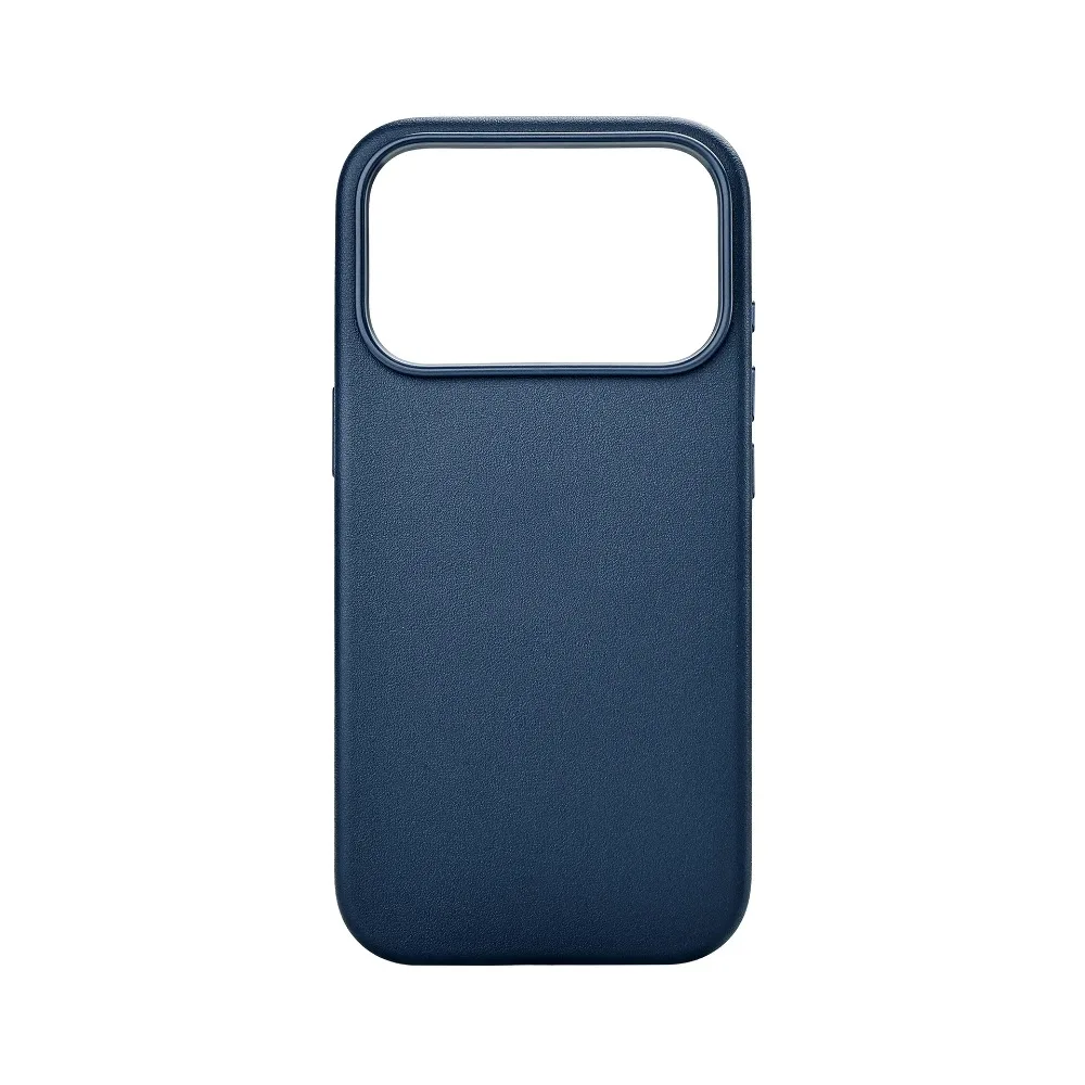 (azul, Iphone 14 Pro Max) Funda Magnética De Cuero Genuino Para Teléfono, Compatible Con Carga Magsafe, Funda Protectora A Prueba De Caídas.