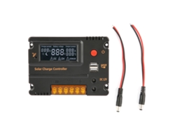 Controlador De Carga Solar Inteligente 12v Con Pantalla Lcd Y Interruptor De Salida 10a