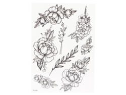 Tatuajes temporales para mujer, resistentes al agua y de larga duración.