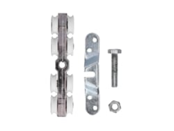 Kit De Poleas Para Puerta Corredera De Ducha De Aleación De Zinc De 22 Mm Con Accesorios De Herrajes Para Baño.
