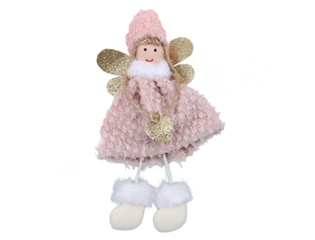 Adornos colgantes para árboles de Navidad, decoración de muñecas de ángel de Navidad, regalos del día de Acción de Gracias, rosa