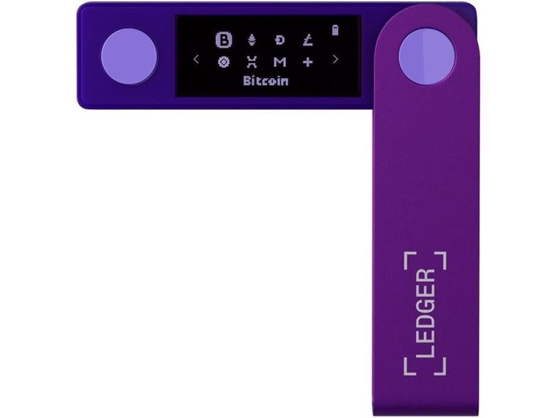 Billetera Física Ledger Nano X Violeta Amatista Compatible Con Bluetooth  Batería Recargable | Worten.es
