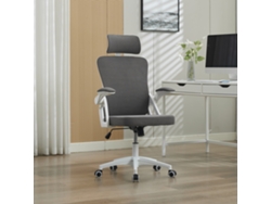 Silla De Oficina Ergonómica Con Tejido De Malla, Soporte Lumbar, Reposacabezas Y Respaldo Alto.