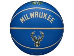 Pelotas de baloncesto NBA Team City Collector Milwaukee Bucks Ball WZ4016417ID, unisexo (azul - 7 EU) WILSON