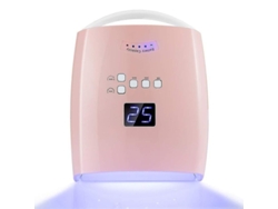 Lámpara De Uñas Led Uv Inalámbrica Recargable Profesional De 48 W Para Uso En Salones Y En El Hogar (rosa)