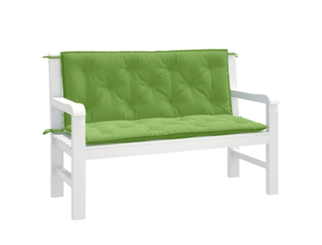 Cojín De Banco De Jardín VIDAXL Verde Tela (120x50x7 cm)