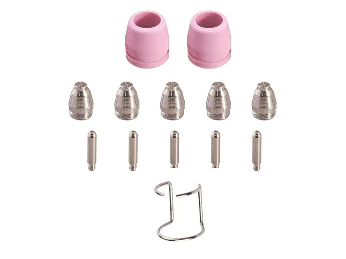 Kit De Consumibles Para Corte Por Plasma: Boquillas, Electrodos, Copas Protectoras Y Soporte.