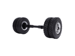 Neumático De Eje Trasero Rc Con Buje De Rueda De 10 Orificios, 85 Mm De Diámetro, Para Tractor-remolque A Escala 1/14, No Motorizado.