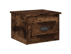 Mesita de noche de pared, roble ahumado, MAISON EXCLUSIVE, 41,5x36x28 cm