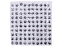 2026rebe-100pcs Ojos De Pesca 3d Oval Lifelike Artificial 6mm Plata Accesorios De Pesca
