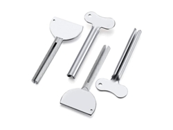 Extrusora De Metal De Acero Inoxidable Con Mango Para Pasta De Dientes Y Productos Tubulares.