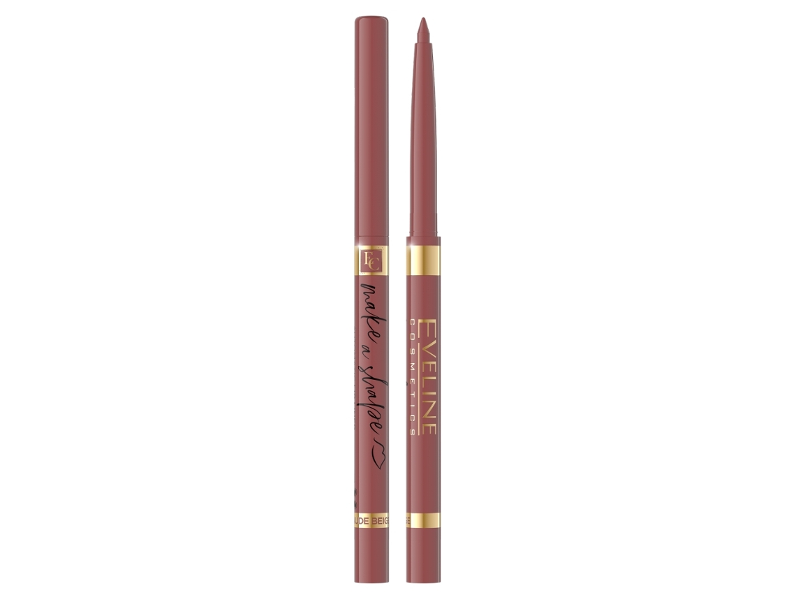 Lápiz contorno de labios Make A Shape 02 Nude Beige Eveline Cosmetics