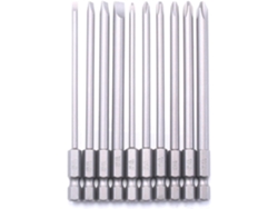 Juego Completo De 10 Puntas Destornillador Profesionales Largas (100 Mm) Para Reparaciones...