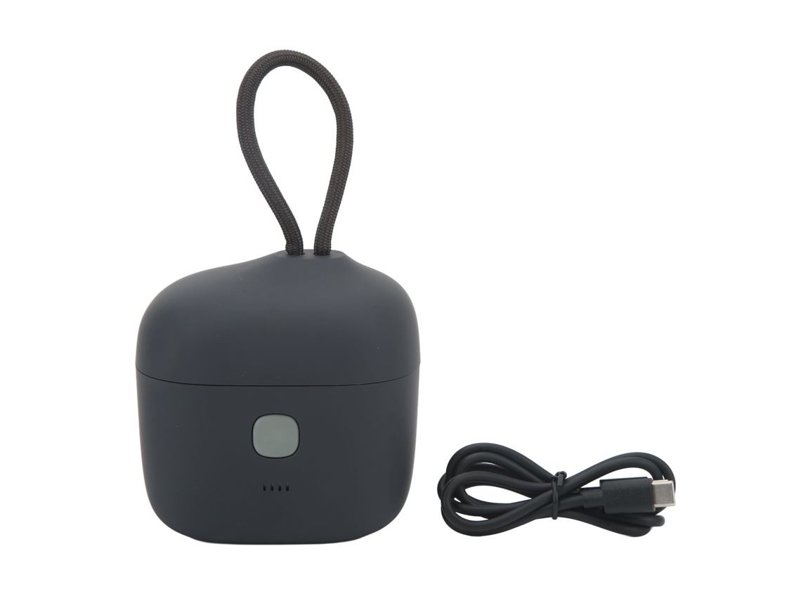 Estuche de carga inalámbrica para micrófonos con 3 ranuras, ABS, puerto tipo C para carga inalámbrica Go