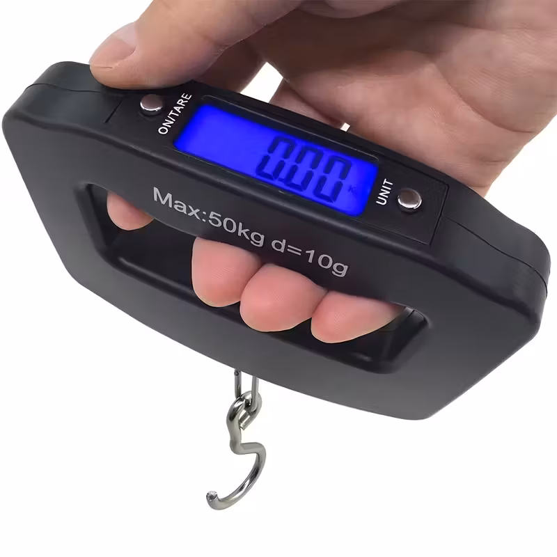 Paquete De 1 Pieza Con Báscula Electrónica Portátil Para Equipaje De 110 Lb/50 Kg, Adecuada Para Herramientas De Detallado Automotriz.
