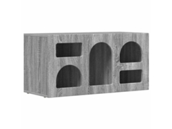 Mueble de TV Sonoma Gris 80 x 35 x 40 cm EXCLUSIVO MAISON