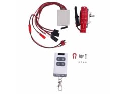 Grúa Metálica Para Coche Rc A Escala 1/10 Con Mando A Distancia Para D90 D110 Scx10 90046 Rojo
