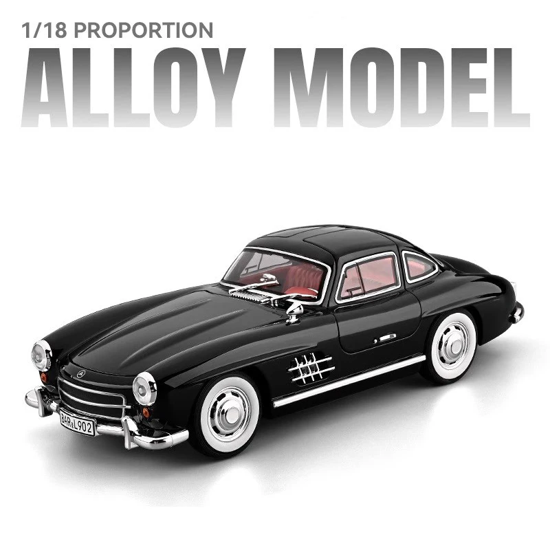 (negro) Modelo De Coche De Juguete De Aleación Supercar A Escala 1:18, Modelo De Coche De Metal Fundido A Presión